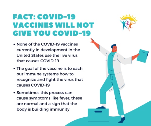 FACT- COVID-19 vaccines will not give you COVID-19